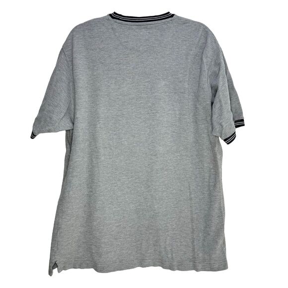 Vintage Chaps Ralph Lauren Crewneck Shirt Knitted Cotton Retro Textured L Gray - Picture 2 of 5